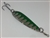 1L oz. Long Silver Gator Casting Spoon with Emerald tape.