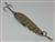 2L oz. Long Silver Gator Casting Spoon with Gold tape.