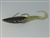 <b> 1/4 oz. Black Gator Weedless Spoon - Gold Worm Trailer</b>