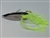 <b>1/4 oz. Chrome Weedless Spoon - Chartreuse Skirt Trailer</b>