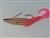 <b>1/4 oz. Copper Weedless Spoon - Pink Worm Trailer</b>