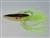 1/4 oz. Gold Gator Weedless Spoon - Chartreuse Skirt Trailer