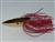 <b>1/4 oz. Gold Gator Weedless Spoon - Red Skirt Trailer</b>