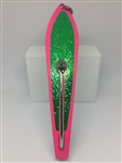 #350 Gator KingspoonÂ® Pink Powder Coat - Green Ice Tape