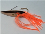 1/2 oz. Copper Gator Weedless Spoon with Orange Skirt Trailer