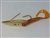 <b>1/2 oz. Gold Gator Weedless Spoon - Orange Worm Trailer</b>