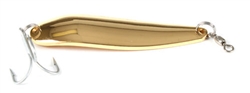 <b>1L oz. Long Gold Gator Casting Spoon - Treble Hook</b>