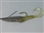 1/4 oz. Chrome Gator Weedless Spoon - Gold Worm Trailer.