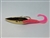 <b> 1/4 oz. Gold Gator Weedless Spoon - Pink Worm Trailer </b>