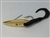 <b>1/2 oz. Gold Gator Weedless Spoon - Black Worm Trailer</b>