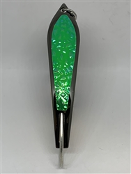 <b>#100 Gator KingspoonÂ® Black Nickel - Green Ice Tape</b>