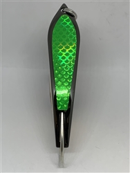 <b>#100 Gator  KingspoonÂ® Black Nickel - Lime Green Tape</b>