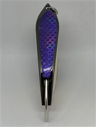 <b>#100 Gator KingspoonÂ® Black Nickel - Purple Tape</b>