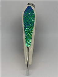 <b>#100 Gator KingspoonÂ® Bone Powder Coat - Bluegreen Ice   Tape</b>