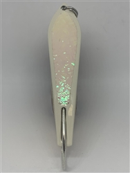 <b>#100 Gator KingspoonÂ® Bone Powder Coat - Glow Ice Tape</b>