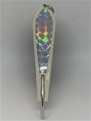 <b>#100 Gator KingspoonÂ® Bone Powder Coat - Silver Tape</b>