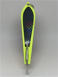 <b>#100 Gator KingspoonÂ® Chartreuse Powder Coat - Black Tape</b>