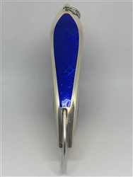 <b>#100 Gator KingspoonÂ® Matte Silver - Blue Tape</b>