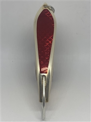 <b>#100 Gator KingspoonÂ® Matte Silver - Red Tape</b>