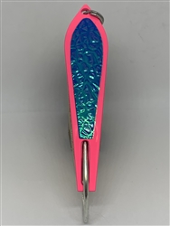 <b>#100 Gator KingspoonÂ® Pink Powder Coat - Blue Ice Tape</b>