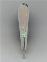 <b>#100 Gator KingspoonÂ® Pearl White Powder Coat - Glow Ice Tape</b>