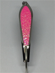 <b>#100 Gator KingspoonÂ® Silver - Pink Ice Tape</b>