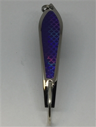 <b>#100 Gator KingspoonÂ® Silver - Purple Tape</b>