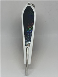 <b>#100 Gator KingspoonÂ® White Powder Coat - Black Tape</b>