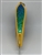 <b>#100 Gator KingspoonÂ® Yellow Powder Coat - Bluegreen Ice Tape</b>