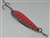 1L oz. Long Silver Gator Casting Spoon with Pink tape.