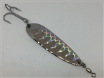 1 oz. Silver Stainless Gator Casting Spoon With Silver Tape