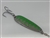 <b>1 1/2 oz. Silver Gator Casting Spoon Lime Green Tape - Treble Hook</b>