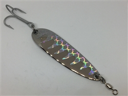 <b>1 1/2 oz. Silver Gator Casting Spoon Silver Tape - Treble Hook</b>