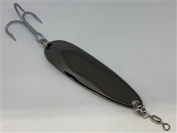 <b>2 oz. Black Nickel Gator Casting Spoon Plain - Treble Hook</b>