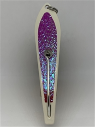 b>#200 Gator KingspoonÂ® Bone Powder Coat - Crimson Ice Tape</b>