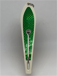 b>#200 Gator KingspoonÂ® Bone Powder Coat - Emerald Tape</b>
