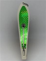 b>#200 Gator KingspoonÂ® Bone Powder Coat - Lime Green Tape</b>