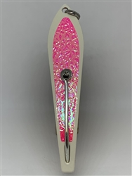 b>#200 Gator KingspoonÂ® Bone Powder Coat - Pink Ice Tape</b>