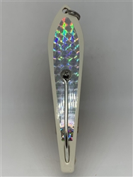 b>#200 Gator KingspoonÂ® Bone Powder Coat - Silver Tape</b>