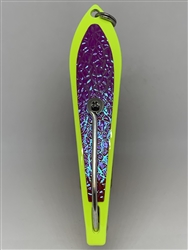b>#200 Gator KingspoonÂ® Chartreuse Powder Coat - Crimson Ice Tape</b>