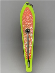 b>#200 Gator KingspoonÂ® Chartreuse Powder Coat - Orange Ice Tape</b>