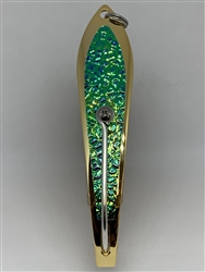 <b>#200 Gator KingspoonÂ® Gold - Bluegreen Ice Tape</b>