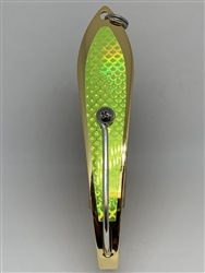 <b>#200 Gator KingspoonÂ® Gold - Chartreuse Tape</b>