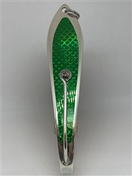 <b>#200 Gator KingspoonÂ® Matte Silver - Emerald Tape</b>