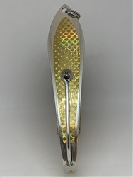 <b>#200 Gator KingspoonÂ® Matte Silver - Gold Tape</b>