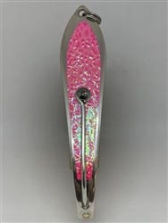 <b>#200 Gator KingspoonÂ® Matte Silver - Pink Ice Tape</b>