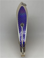 <b>#200 Gator KingspoonÂ® Matte Silver - Purple Tape</b>