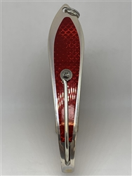 <b>#200 Gator KingspoonÂ® Matte Silver - Red Tape</b>