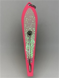 b>#200 Gator KingspoonÂ® Pink Powder Coat - Glow Ice Tape</b>
