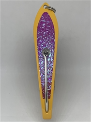 b>#200 Gator KingspoonÂ® Yellow Powder Coat - Crimson Ice Tape</b>